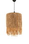 Opviq YL658 Candelabro de Roble con Tapa de Yute y Altura Ajustable